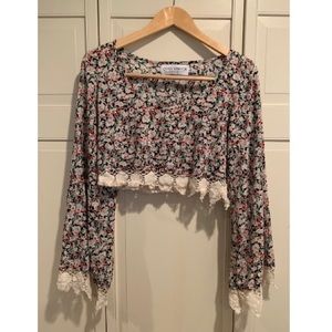 Gypsy Warrior Floral crop top